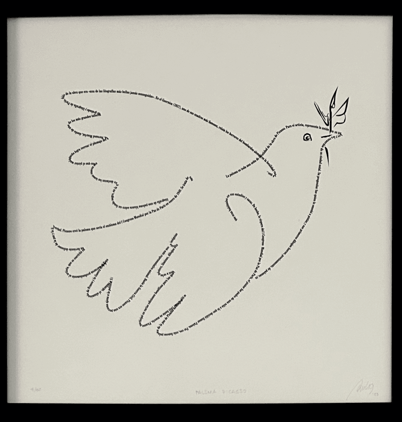 Paloma de Picasso — José Antonio Amuchástegui