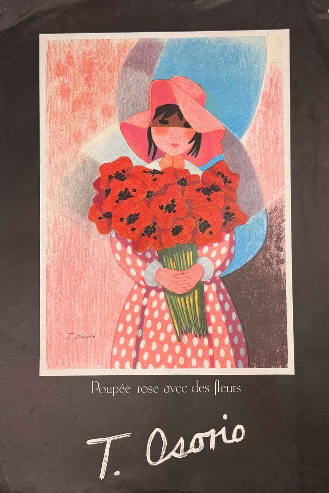 Poupée rose avec des fleurs — Trinidad Osorio