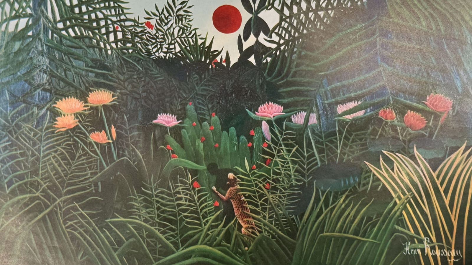 Selva tropical — Henri Rousseau (reproducción)