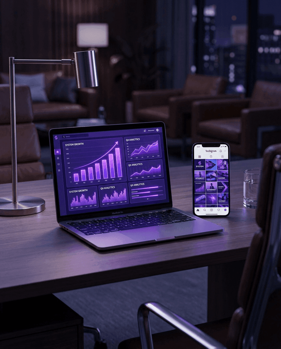 Un negocio operando con Gii OS: sistema, datos y marca premium