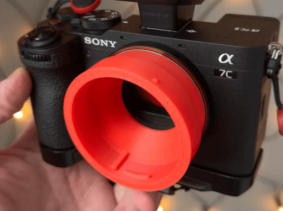 Adaptador Sony E a Canon EF impreso en 3D