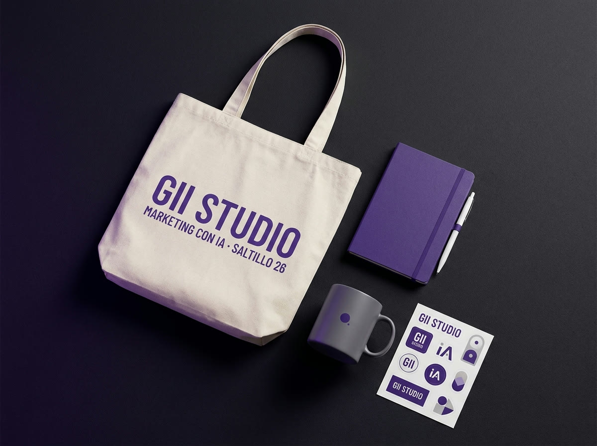 Kit de bienvenida Gii Studio: tote bag, libreta, taza y stickers